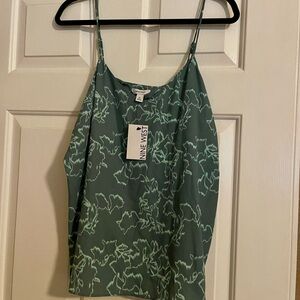 NWT Nine West Teal Floral Camisole